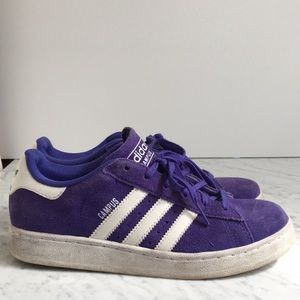 Royal blue suede adidas campus